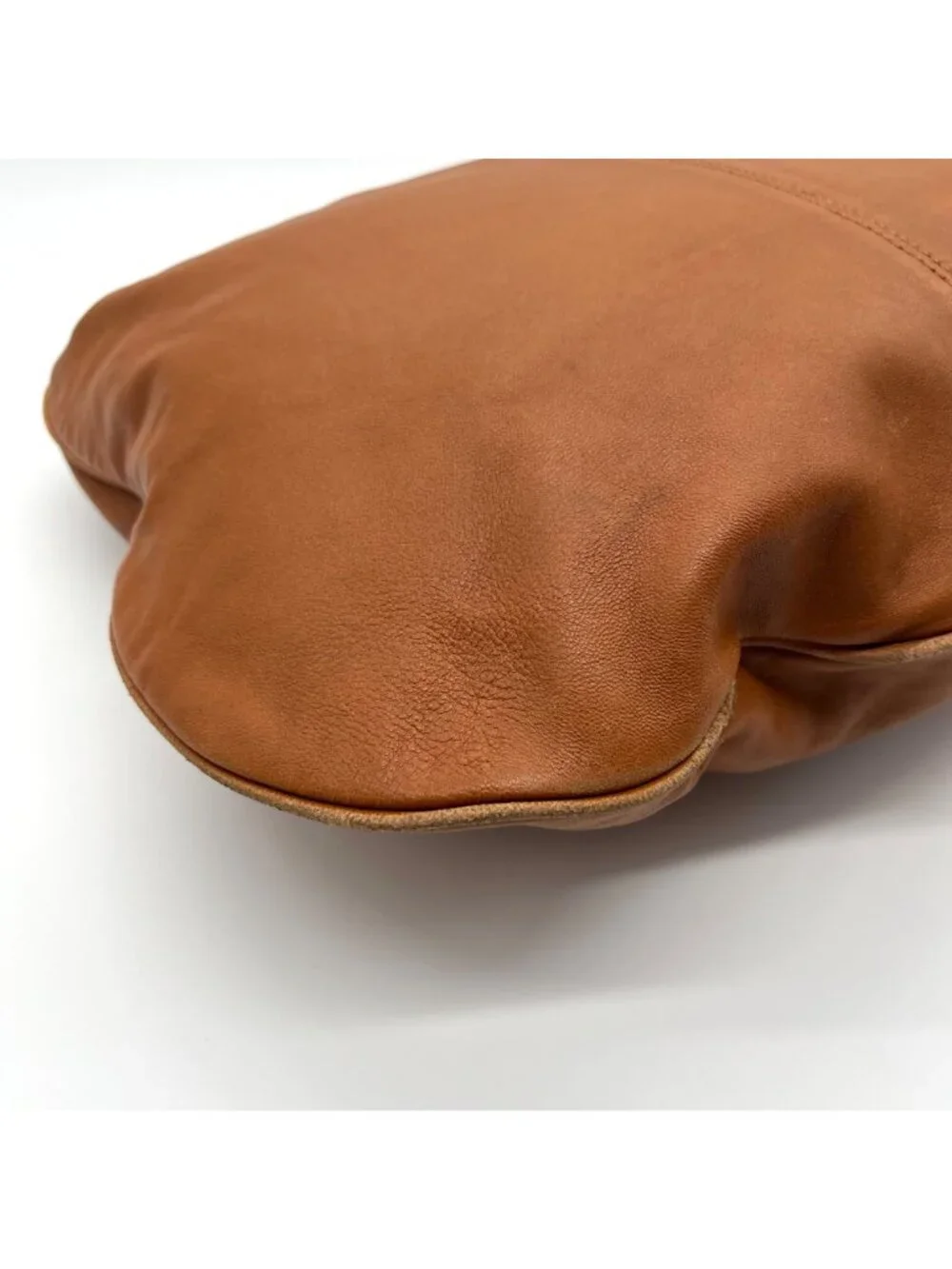 Badgley Mischka Acorn Brown Leather Hobo Bag